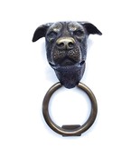 Vintage Staffordshire Bull Terrier Dog Statue 9&quot; Door Knocker Earrings, ... - $281.74 CAD