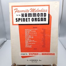 Vintage Sheet Music, Favorite Melodies for the Hammond Spinet Organ, Schirmer - £19.82 GBP