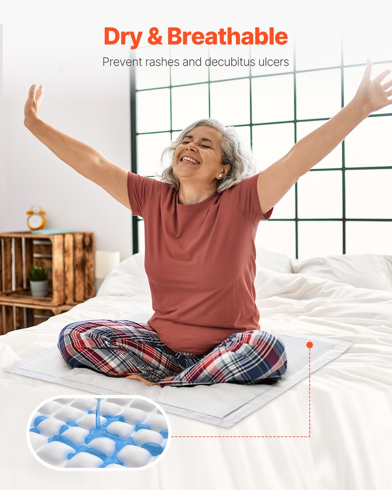 Disposable Underpads 30&quot;x36&quot; Incontinence Bed Pads for Bed Sofa Mattress... - £36.45 GBP