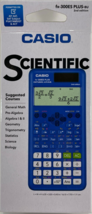 Casio - FX-300ES PLUS -  2nd Edition Standard Scientific Calculator - Blue - $27.95