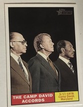 Camp David Accords Trading Card Topps American Heritage #125 - $1.97