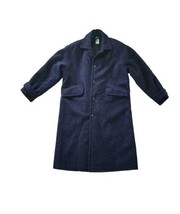 Vintage 80-90s Men&#39;s Yves Saint Laurent Wool Speckle Blue Coat Size M Oversize - £271.35 GBP
