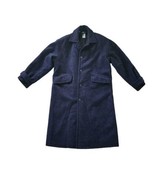 Vintage 80-90s Men&#39;s Yves Saint Laurent Wool Speckle Blue Coat Size M Ov... - £276.11 GBP