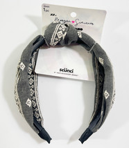 Scunci Morgan Simianer Xo Headbands and Scarves (Printed Knotted Headband) Gray - £6.26 GBP