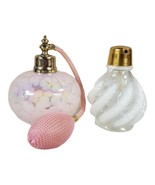 Vintage Pink Atomizer Perfume Bottle and White Swirl Broken As is - €25,08 EUR