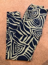 Lularoe OS One Size Blue Green Swirl Aztec Geometric Zebra Stripes NWOT ... - £14.56 GBP