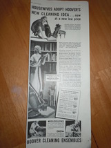 Vintage Hoover Vacuum Print Magazine Advertisements 1937 - $5.99