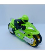 Green Wheeled Motorcycle Front Suspension with Driver - $13.80 CAD