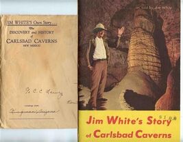 Jim White's Story of Carlsbad Caverns National Park New Mexico in Envelope - $11.88