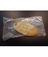 Vintage Sovran Bank Of Norfolk, VA Solid Brass Keychain New Still in Pla... - $12.16