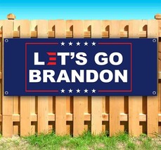 BUY1 GET1 Free Item Lets Go Brandon Advertising Vinyl Banner Trump Biden Funny - £30.27 GBP+