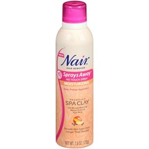 Nair Hair Remover Nourish Sprays Away, Brazilian Spa Clay, 7.5 oz - £11.00 GBP