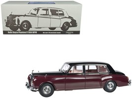 1964 Rolls Royce Phantom V Duotone Royal Garnet Red and Mason&#39;s Black 1/18 Dieca - $209.09