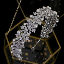 Vintage hair accessories tiara elegant pearl hair band wedding hair accessories  - £92.85 GBP