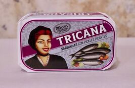 Tricana - Canned whole Sardine in Olive Oil and Spicy Pickles - 5 tins x... - $59.95