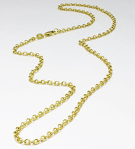 14k solid gold LINK CABLE chain necklace  16, 18&quot; 20&quot; #b7 - £158.54 GBP