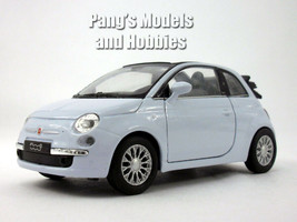 4.25 inch 2010 Fiat 500C (500) 1/32 Scale Diecast Model by Welly - Off White - £11.62 GBP
