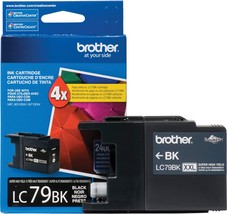 Super High Yield (Xxl) Black Brother Printer Lc-79Bk Cartridge Ink. - £40.06 GBP