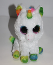 TY Beanie Boos TySilk Pixy Unicorn 6" Rainbow Horn Plush Soft Toy Stuffe... - $10.40