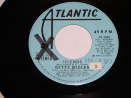 Bette Midler Friends Chapel Of Love Promo 45 Rpm Vintage Atlantic Label - £11.80 GBP