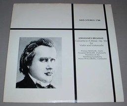 Brahms Concerto A Minor Violin &amp; Cello Lp Wallberg - £9.97 GBP