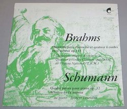 Brahms Quintet Clarinet Schumann Piano Import Lp - £10.02 GBP