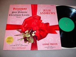 Julie Andrews &amp; Andre Previn Lp Firestone Presents Christmas Carols, Vol.5 - £9.63 GBP