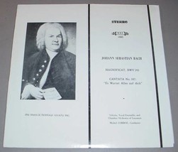 MICHEL CORBOZ LP - MHS 1683 J.S. BACH - $13.75