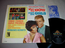 When The Boys Meet The Girls Lp Film Soundtrack Herman&#39;s Hermits   Mgm E 4334 - £11.66 GBP