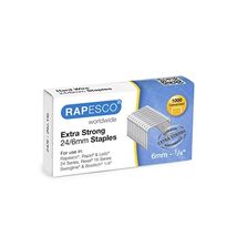 Rapesco 24 mm Hard Wire Galvanised Staples (Pack of 1000)  - $12.00