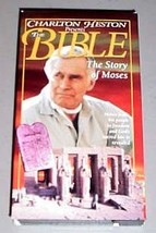 CHARLTON HESTON PRESENTS THE BIBLE VHS - Story of Moses - $12.25