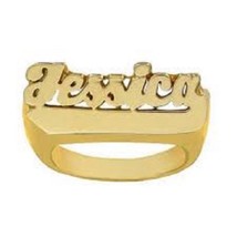 14k gold overlay Personalized Any Name Rings nameplate rings /a3 - £71.09 GBP