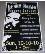 LENNY BREAU Lewiston, Maine Home Town Concert Tribute Poster - $471.45 MXN
