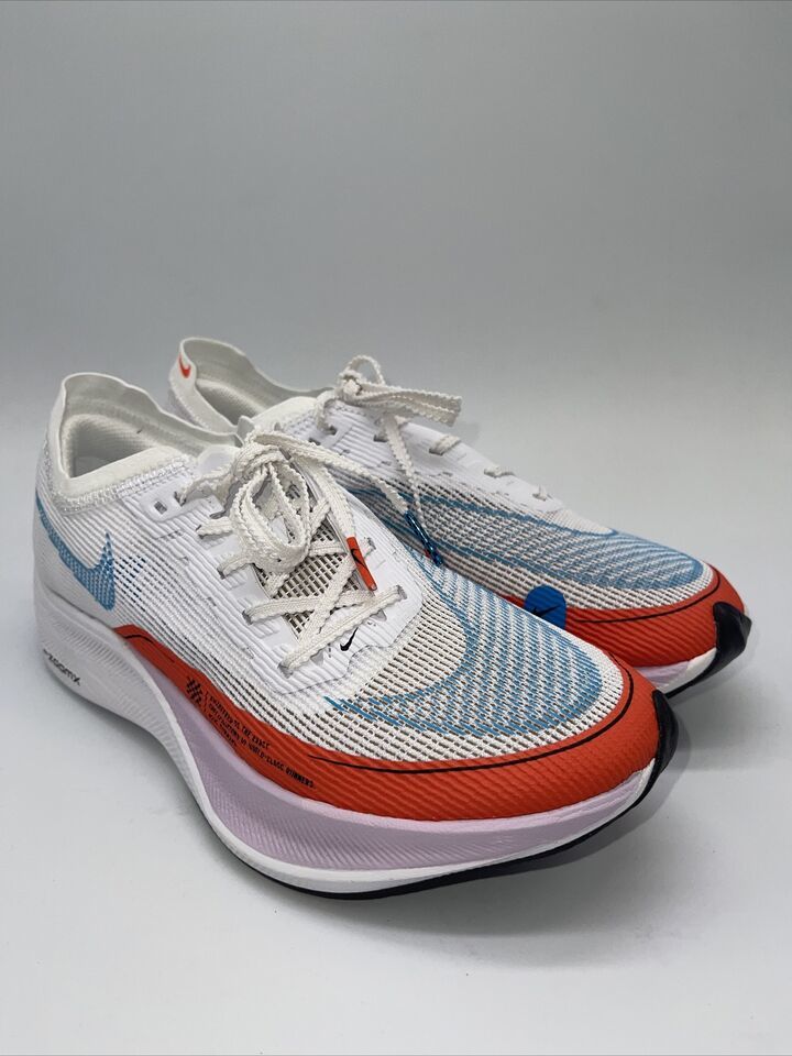 Primary image for Nike ZoomX Vaporfly NEXT% 2 White Rush Orange 2022 CU4123-102 Sizes 7-10.5