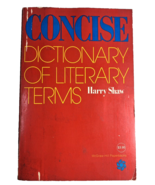 1976 Concise Dictionary of Literary Terms by Harry Shaw First Paperback ... - £3.54 GBP
