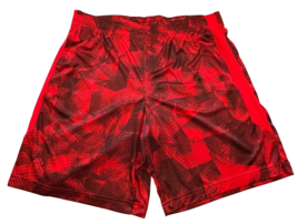 Men&#39;s Tek Gear Dry Tek Athletic Shorts size L Red print - £7.08 GBP