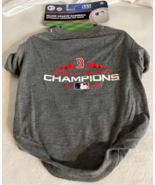 PETS SHIRT BOSTON RED SOX GRAY JERSEY MEDIUM GENUINE MLB OFFICIALLY LICE... - $164.06 MXN