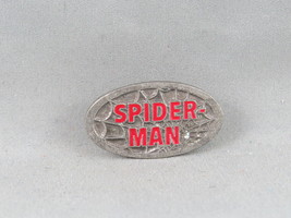 Vintage Spider-Man Pin - Word Mark Webbing Background - Stamped Pin  - £14.94 GBP