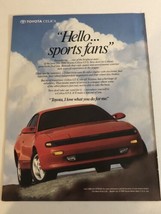 1990 Toyota Celica Vintage Print Ad Advertisement pa11 - £5.44 GBP