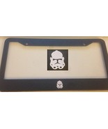 Storm Trooper Style Mask - Automotive Black Automotive License Plate Frame - $20.99