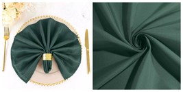 20x20&quot; 10 Hunter Green Polyester Wedding NAPKINS Table Linens Decoration... - $34.99