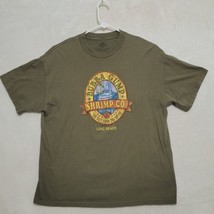 Bubba Gump Shrimp CO. Mens T Shirt Size XL Long beach Green Short Sleeve... - £11.50 GBP