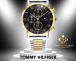 Tommy Hilfiger Men’s Quartz Stainless Steel Black Dial 44mm Watch 1791539 - £94.23 GBP