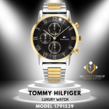 Tommy Hilfiger Men’s Quartz Stainless Steel Black Dial 44mm Watch 1791539 - £93.86 GBP