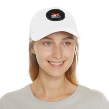 Dad Hat with PU Leather Patch - Custom Printed - £17.90 GBP