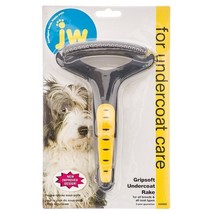 JW Pet GripSoft Undercoat Rake for All Breeds and All Coat Types - $15.25