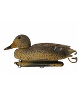 Duck Decoy vtg Mallard bird 14&quot; canvasback hunting Carry Lite Sport Plas... - $39.55