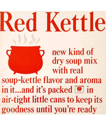 1962 Campbell&#39;s Red Kettle Soup Mix Advertisement Vintage Canned Foods D... - $29.99