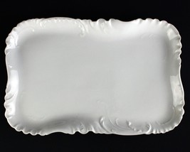 Haviland Limoges Marseille All White Rectangular Platter, Schleiger 9, 1... - £66.45 GBP