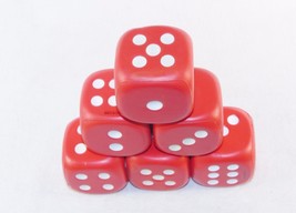 Red Dice Stress Relief Squeeze Toys ~ Set of 6 ~ For Arthritis, Stress, ... - $9.75